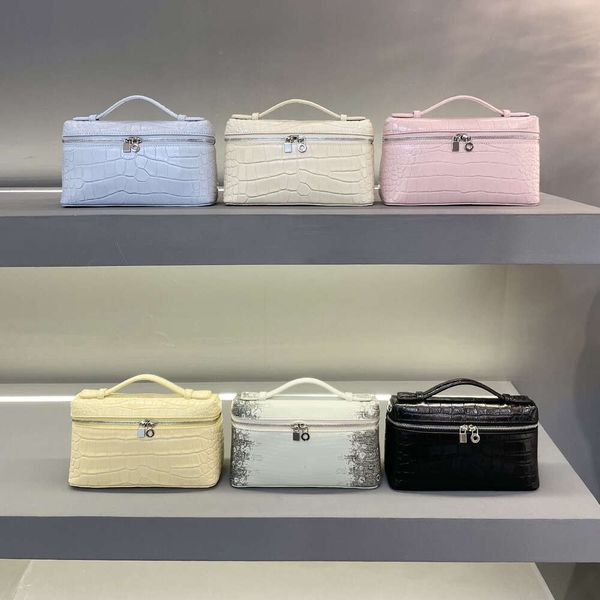 Les paquets de magasin sont bon marché vendre des sacs à bandoulière unique Loro * Lp Bag L19 Lunch Piana sac à main à bandoulière unique en cuir véritable pour femme maquillage petit pour les femmes