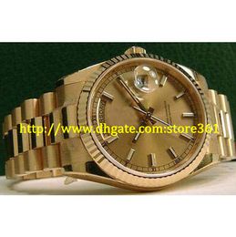 store361 nouvelle montre d'arrivée JAMAIS PORTÉE pour homme en or 18 carats PRESIDENT Champagne Dial 118238