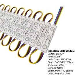 Storefront LED-verlichting Zakelijke LED-module voor borden Raamverlichting RGB 3 LED 5050 Multi-kleuren LED-strip Lichtwinkel Reclameborden 12 LL