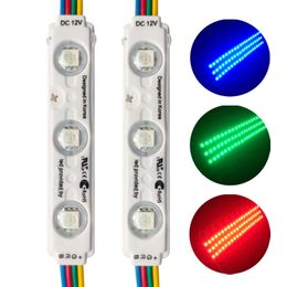 Luces LED de escaparate Módulo LED de negocios para letreros Luces de ventana RGB 3 LED 5050 Tira de luces LED multicolor Letreros publicitarios para tiendas Interiores y exteriores crestech168