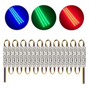 Storefront Window Led Light Étanche 5050 RGB 3 Led Module Lights DC12V pour Intérieur Extérieur Décoration Light Module Letter Design (RGB Injection) crestech168