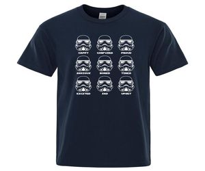 Stormtrooper émotions films drôles Men039s Tshirt 2019 Summer Fashion T-shirt High Quality Tops Hip Hop Tees6034996