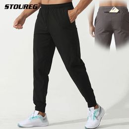 Stoureg nylon jogging broek elastische taille heren sport loopbroeken workout gym sport joggers fitness zweetwedstrijd 240418