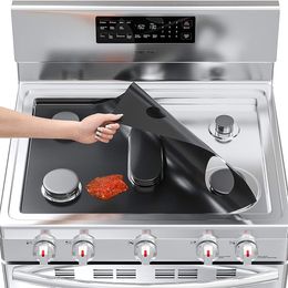 Kachel Liners Protector bedekken 5 gaten gasfornuis kookplaat branderbeschermers voor Samsung Gas Ranges 0,2 mm Ultra dunne gemakkelijke kachelgewaker keukenaccessoires