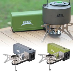 Poêles BRS Camping poêle à Cassette pliant BRS 97 gaz Portable 3800W accessoires de four en acier inoxydable 231109