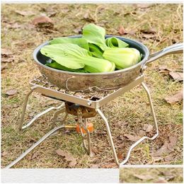 Poêles Cam Pliant Grill Stand Table De Grille En Acier Inoxydable En Plein Air Portable Gaz Poêle À Bois Fournitures 231118 Drop Livraison Sports Outdoo DHFSE