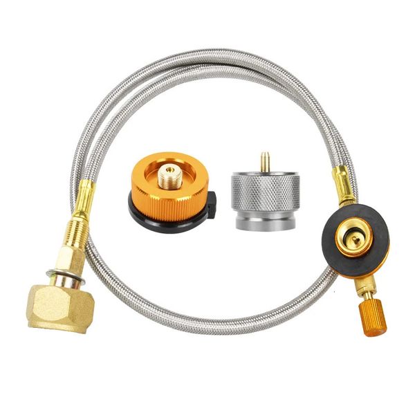 Adaptateur de recharge de cuisinière à gaz de Camping en plein air, cylindre de Propane, réservoir de remplissage, connecteur de four, accessoires 231030