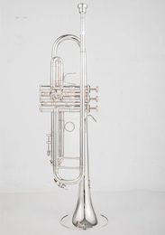 Stradivarius 190s 37 50e anniversaire Argent Trompette Pipe Plat Instrument Laiton Strudents