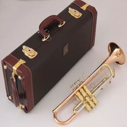 Stradivarius Trumpet LT180S 72 Authentieke dubbele fosforus koper B platte professionele trompet top muziekinstrumenten messing