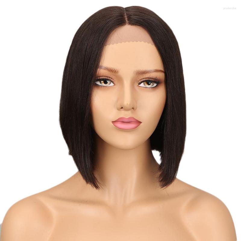 Peruca de bob reto 13 5 2 perucas de cabelo humano frontal de renda grande venda brasileira para mulheres negras