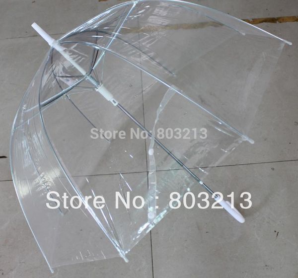 Livraison gratuite parapluie dôme droit clair/parapluie champignon promotion parapluie 80 pcs/lot