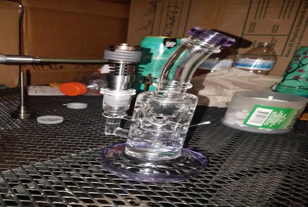 droit fabuleux oeuf loisirs bangs en verre violet exosphère graine de vie copie perc recycler les plates-formes pétrolières dab rig cou plié mini hitman zob to1652270