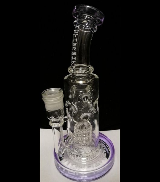 Oeuf à la mode droit tiktok épais bong en verre classique Recycler Fab Hookahs Toro Fumée Pipe à eau Plates-formes pétrolières Matrix perc Klein Fumer des conduites d'eau Joint 14,5 mm Dab Rig