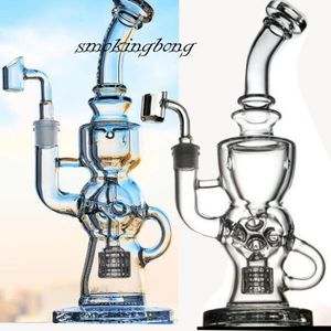 Dik glazen waterleidingen Waterpijpen Bedwelmende Dab Rigs Stereo Matrix Perc beker Waterpijpen Verwijderbare 14 mm verbinding