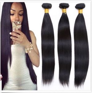 steil haar 65 g/stks 5 stks/partij 6A Peruaanse Haar braziliaanse haar indian haar Maleisische Maagd Haar, Mongoolse Menselijk