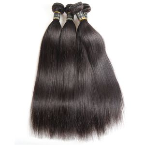 Bundles de cheveux humains droits Bundles de tissage de cheveux brésiliens Bundles de cheveux humains pour les femmes noires 1/3/4 pièces Extension de cheveux raides