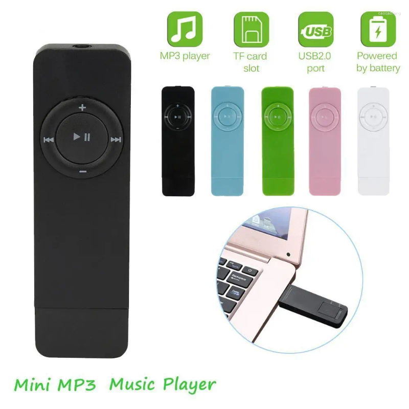Tipo de inserção reta leitor de cartão de audição em inglês para estudantes 2.0 USB Sport Walkman MP3 player música U Disk