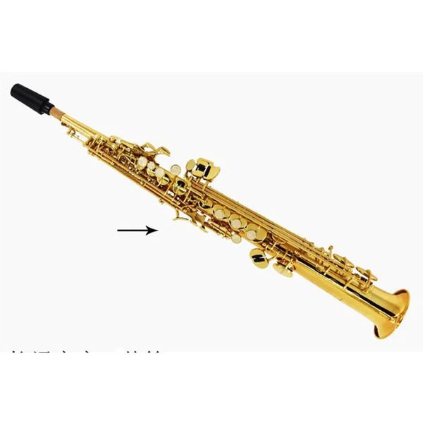 Saxophone soprano droit Bb Tune, instrument de musique de niveau professionnel jouant avec Case. embouchure. Reed Livraison gratuite AAA