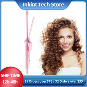 Lisseurs ckeyin professionnel 9 mm Curling Electric Iron 20W Cheveux Waver Pear Cône de fleur en céramique Curling Wand Roller Salon Coiffures Curlers