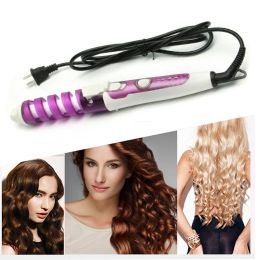 Arrendatorios Magic Pro Hair Curlers Curl Electric Ceramic Spiral Hair Curling Iron Wand Salon Hair Tooller Styler