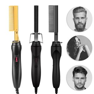 Stijltangen Steil haar Kam Krullend haar Kam Stijltang Professionele Stijltang Borstel Thermische Verwarming Kam Stijltang Styling Tool