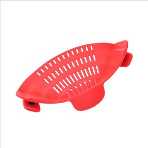 Zeef hittebestendige vergiet keukengereedschap aangepaste drainerende clip op colanders past silicone voor fruit groente WY1363