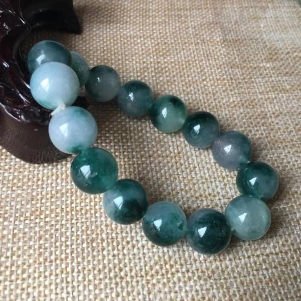 Brin 12mm NATURE vert bleu Jade Agate BRACELET main caténaire une pierre