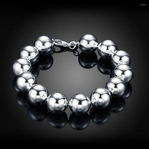 Strand 14m Buddha Ball Bracelet Pour Femmes 925 Estampillé Argent Couleur De Luxe Qualité À La Mode Femme Bijoux 2023 En Gros Accessoires Cadeaux