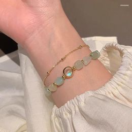 Strand 2023 Collectie Armbanden Mode Vrouwen Trendy Natuursteen Transfer Bead Armband Vrouwelijke Koreaanse Retro Eenvoudige Sieraden