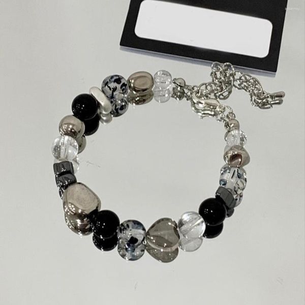 Brin 2023 bracelets en cristal de mode blanc noir