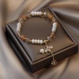 Strand 2023 Corée Perle Cristal Bracelet Délicat Mode Tempérament Simple Abeille Femmes Bijoux