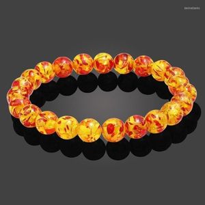 Strand 2023 Jaune Ambre Perles Bracelet Pierre Naturelle Pour Hommes Femmes Citrines Jades BraceletMéditation Bijoux Cadeau