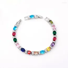 Strand 2024 Bracelet en cristal de charmeBangle Bracelet à la mode pour les femmes bijoux de mode Pulseira lumineux cadeau de fête des amoureux de la saint-valentin