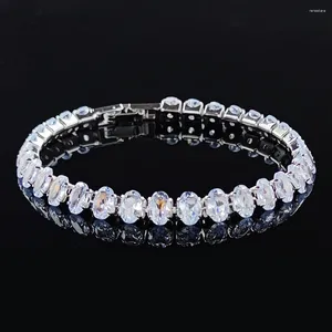 Bracelet ovale de luxe pour femmes, couleur Rose, brin 2024, bijoux cadeau d'anniversaire, vente en gros, saint-valentin, S8168