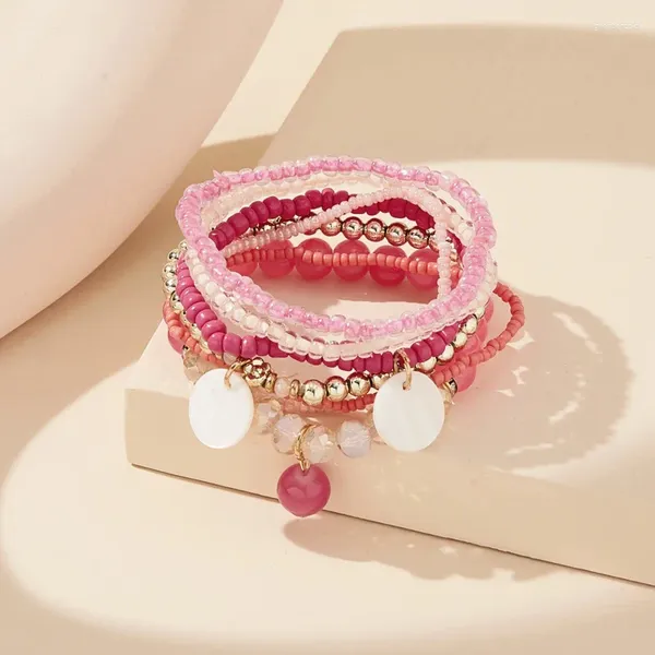 Strand 2024 Perles de verre multicouche Bracelet Friends Bijoux Gift For Women