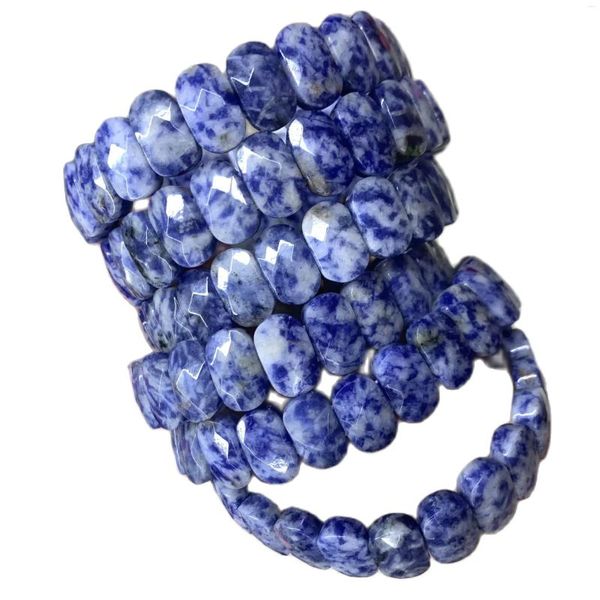 Brin 2024 Naturel Sodalite Stone Beads Bracelet Gemstone Charm Brangle Bijoux pour femme cadeau en gros!