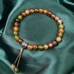 Brin 27 perles Mala méditation soulager l'anxiété énergie Bracelet 8 MM pierres naturelles spirituel Yoga bijoux goutte en gros