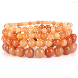 STRAND 4/6/8/10 mm Natuurlijke stenen armband Rode Aventurine kralen voor mannen Vrouwen sieraden Geschenk genezing Energie