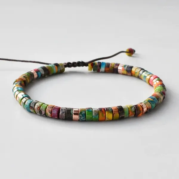 Brin 4 mm Natural mini Bracelets pour femmes pour femmes hommes colorés en pierre de yoga bracelet bracelet bracelet bracelet de prière bijoux réglable