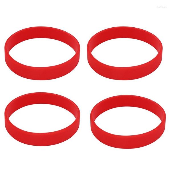 Strand 4X mode bracelet en caoutchouc de Silicone élasticité bracelet bracelet rouge