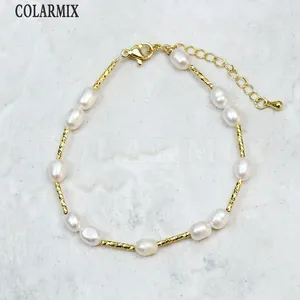 Stron 5 Perles Bracelet Elegant Beads Chains Fashion Jewelry Baclet Women Girls Gift 40255