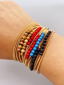 Bracelet de perle synthétique en pierre synthétique à printemps Strand 5PCS pour femmes de tous les jours