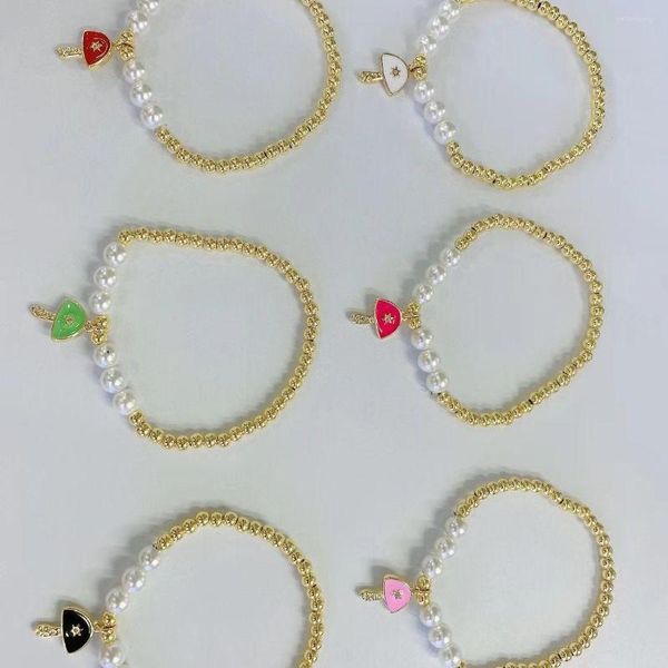 Brin 5 pièces à la mode champignon bracelet à breloques pour femmes fille Pulseras Mujer Bijoux Femme Bijoux cadeaux de fête