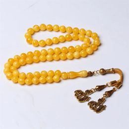 Strand 66 Gebed Kralen Tasbih Hars Islamitische Misbaha Ronde 8mm Moslim Man Kraal Ramadan Eid Geschenken Rozenkrans Tasbeeh