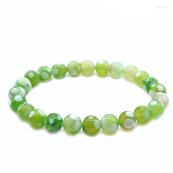 Bracelet Chakra brin 8mm perles d'équilibre vert bouddha prière bijoux en pierre naturelle Bracelets de perles de Yoga pour les femmes