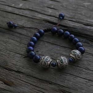 Strand 8mm Stones Beads Handmade Mala Bracelet Compliments The Third Eye Yoga Meditatio Wrist Gifts For You