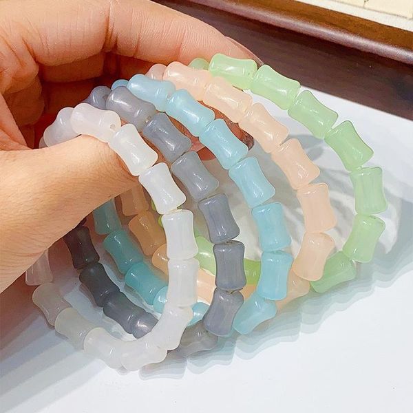 Strand Advanced Chinoiserie Style Bamboo Bracelet Moda Simple Beaded Jewelry Little Fresh Girl Students Rising Hand String