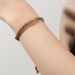 Brin avancé à la mode et créatif tirant gland main corde cuivre ornements tissé à la main papeterie fil Bracelet en forme de perle