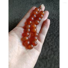 Strand Agate Abacus perle une chaîne de rouge de bon augure avec bracelet