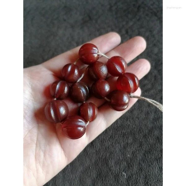 Beads de melón de la agada de la cadena Una cadena de accesorios rojos auspiciosos brazalete de cuentas espaciadoras